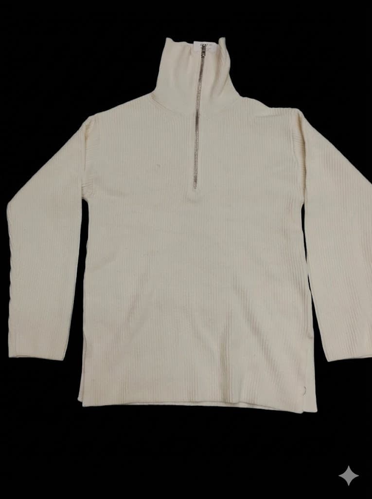 High Neck Zip Pullover